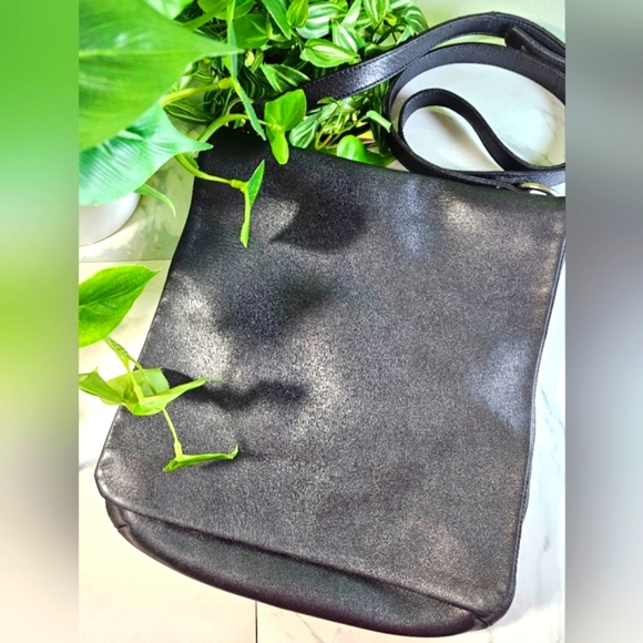 Vinage Coach Chelsea Bag Legacy Black Leather Flap Purse No. 9459 - Picture 1 of 11